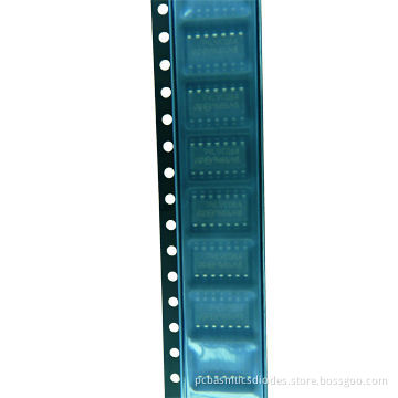 IC gate and quad, 74LVC08AMTR ST 14-SOIC original package, 1.7 to 2V high logic level